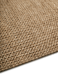 Abaca Herringbone Camel - side pile image