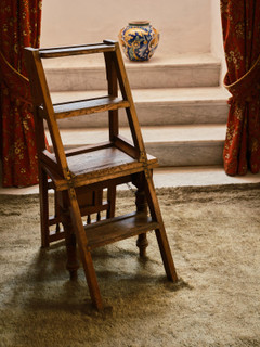 The Rug Company Mohair Shag rug, Olive colourway, in a period-style interior