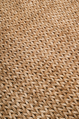 Abaca Herringbone Camel - close-up image