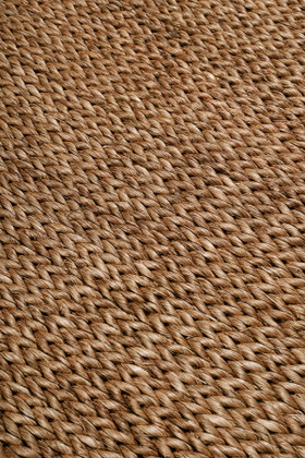 Abaca Herringbone Tobacco - closeup image
