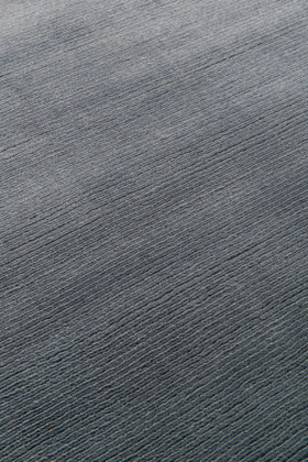 Wooster Blue Cut and Loop Stripe rug by Farrow & Ball closeup image