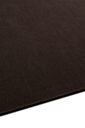 Flatweave Handcarded Wool Carob - sidepile