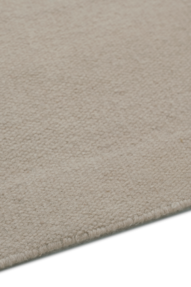 Flatweave Wool Ecru - sidepile