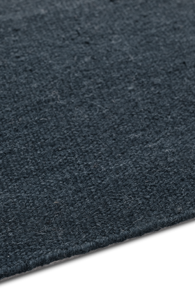 Flatweave Wool Midnight - sidepile