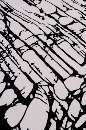 Veloura Steel by Lucinda Loya - closeup