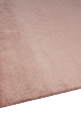 Mohair Sheared rug in Orchid, angled flatshot showing pile direction