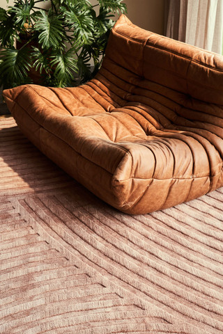 Sono Salmon Rug by The Rug Company - incidental image