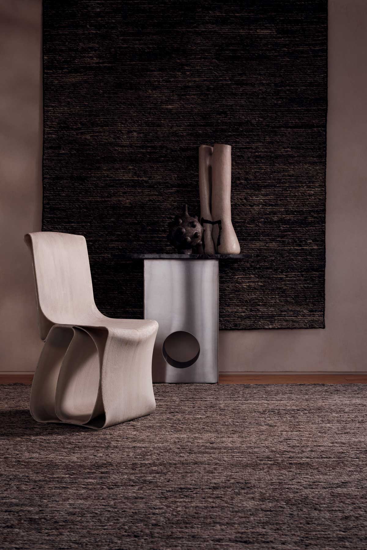 Rove Charcoal by The Rug Company - roomset