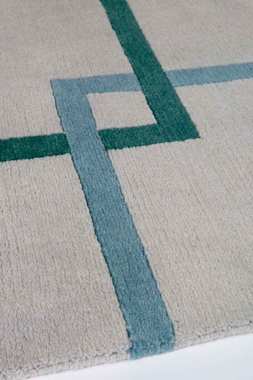 Square Chains Teal by  - Close-up