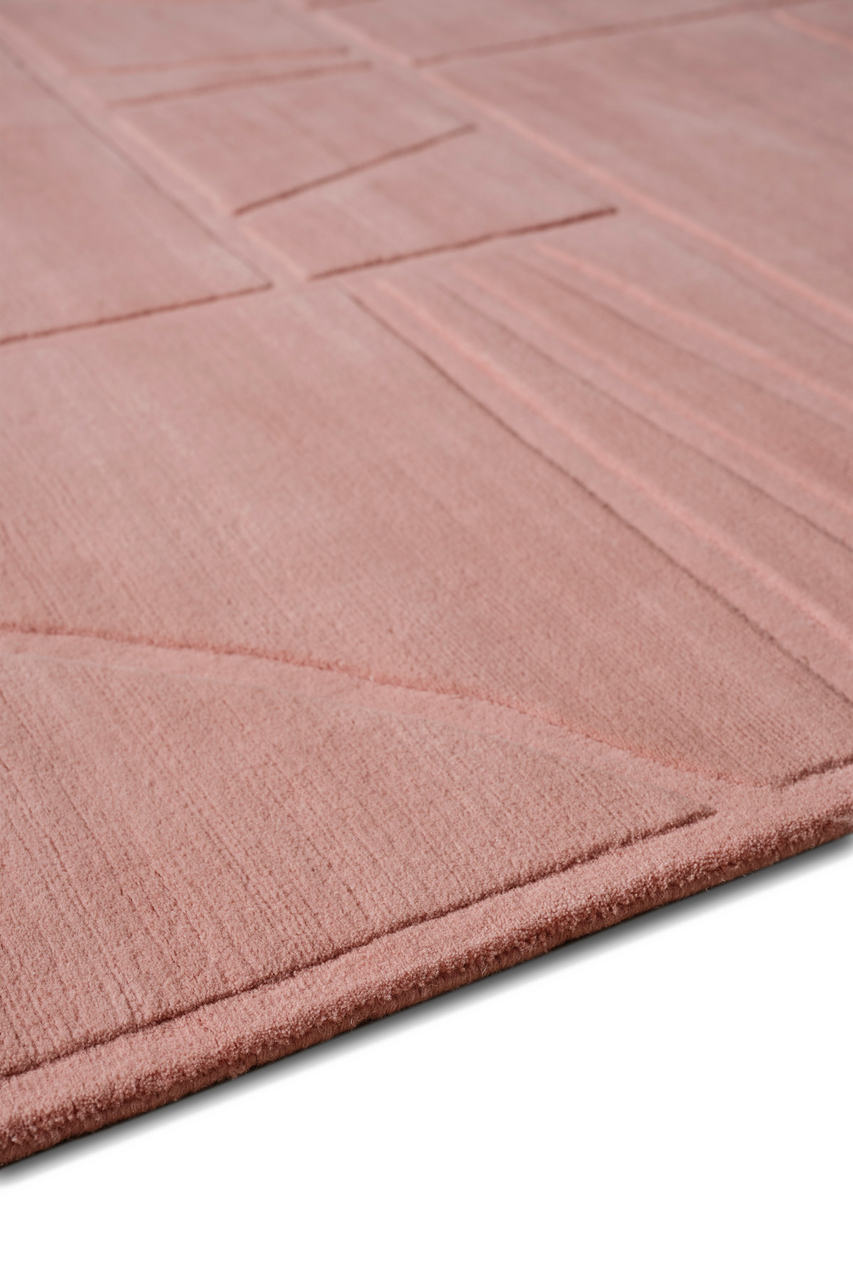 Edo Blush Rug by The Rug Company - side pile image