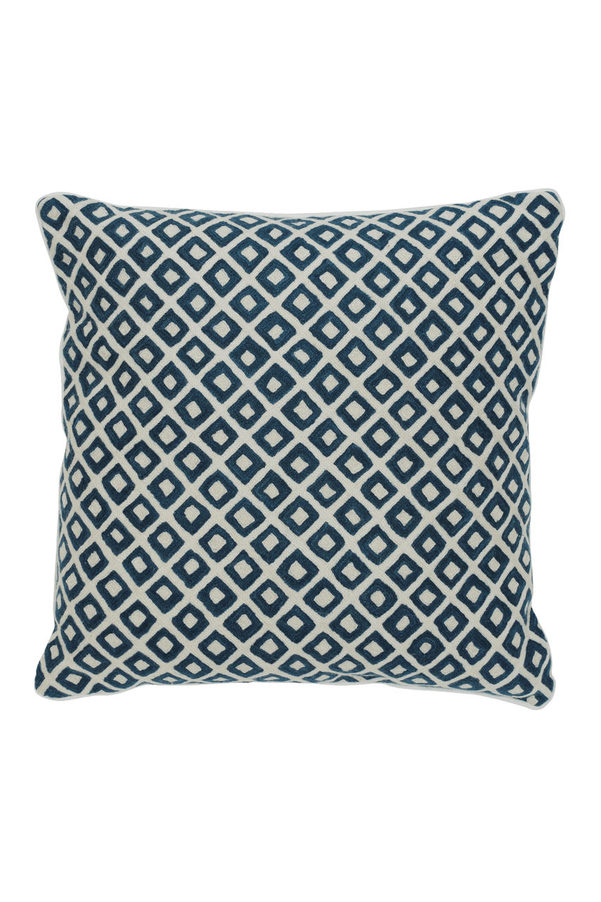 Amli Navy Cushion by The Rug Company - flatshot