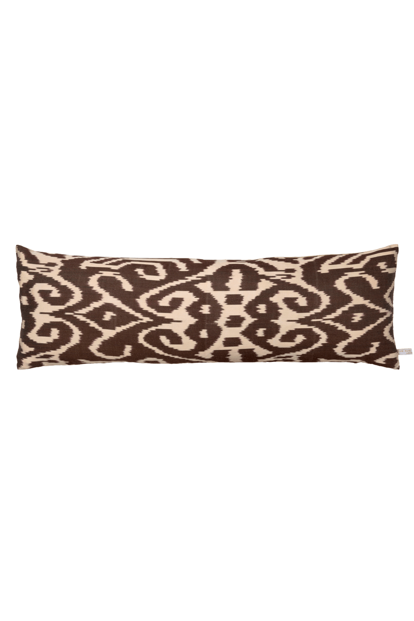 Silk Ikat Bolster Cushion by The Rug Company - flatshot