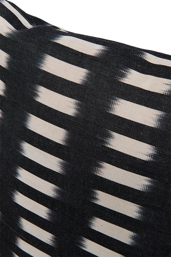 Bar Black Cushion by  - Close-up