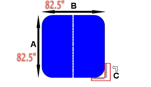 Four Winds Spa Cover 82.5x82.5 fits Maverick, Kauai, Key West, Key