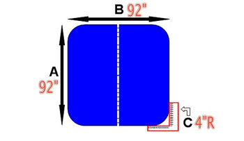 Garden Leisure Spa Cover 92H x 92 