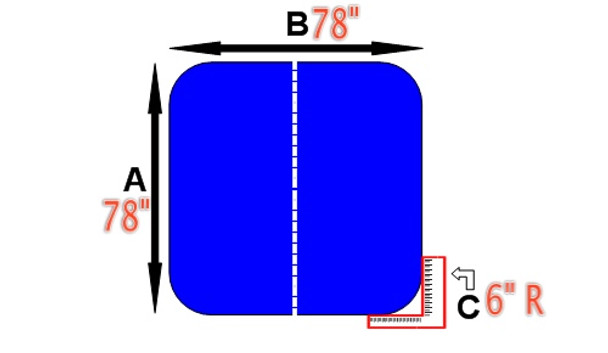 Keys Backyard Spa Cover 78 x 78