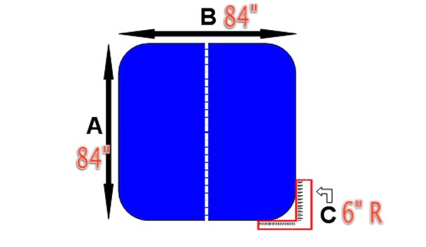 Keys Backyard Spa Cover 84 x 84  