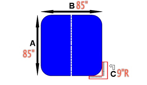 Hawkeye Spa Cover 85 x 85 9R