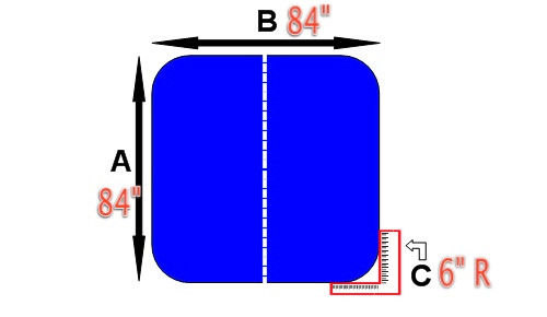 Cal Spa Cover 84x84 1.5LB or 2.0LB