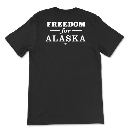 Freedom For Alaska (Unisex Black Tee)