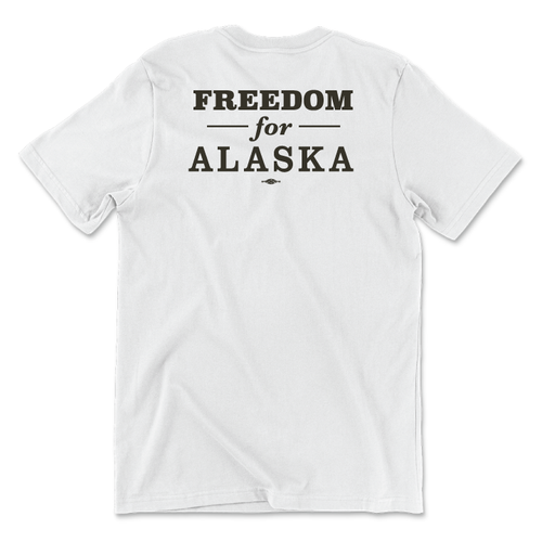 Freedom For Alaska (Unisex White Tee)