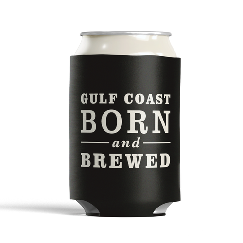 Gulf Coast Born And Brewed (Black Can Cooler)