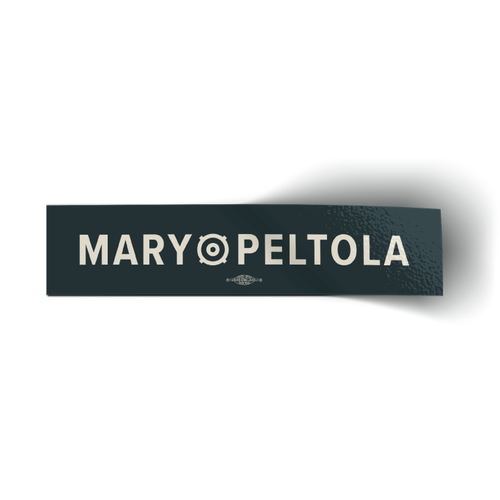 Mary Peltola Logo (11" x 2.5" Vinyl Sticker)