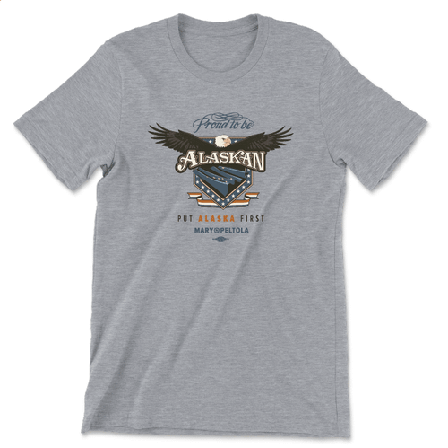 Proud To Be Alaskan (Unisex Athletic Heather Tee)