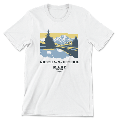 North To The Future (Unisex White Tee)