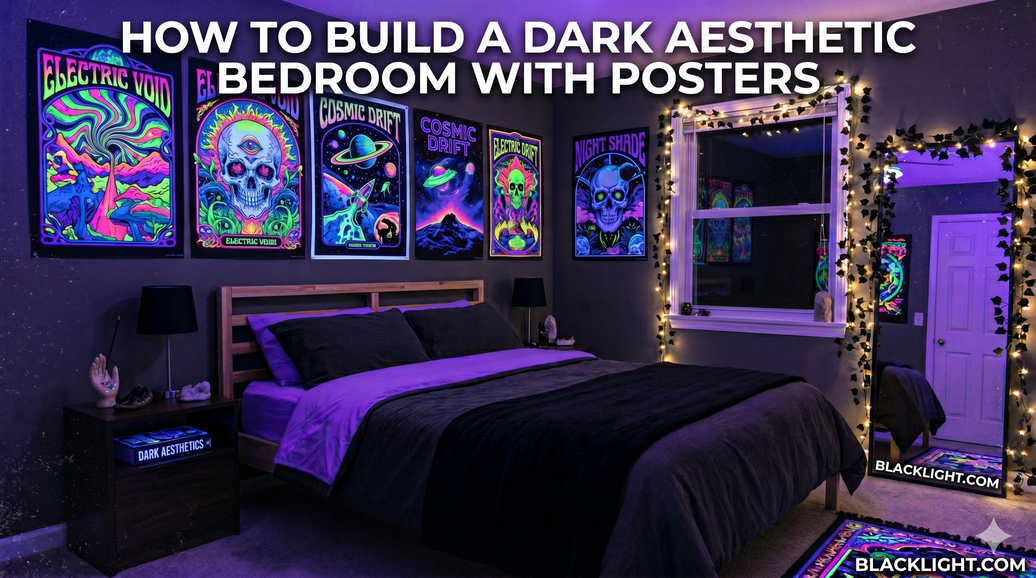 How to Build a Dark Aesthetic Bedroom With Posters