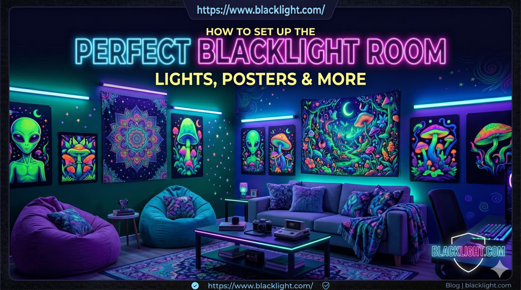 How to Set Up the Perfect Blacklight Room — Lights, Posters & More