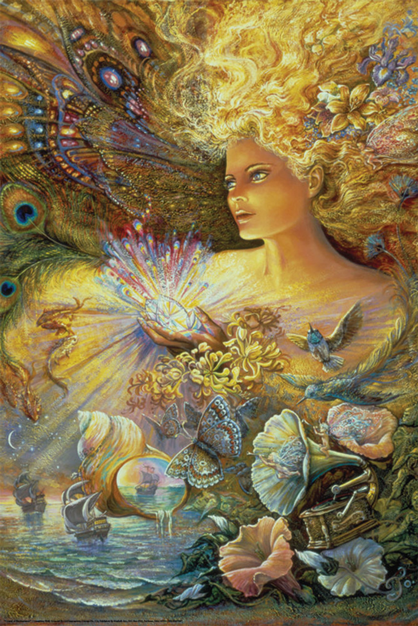 Call of the Sea Fantasy Wooden Wall Art by Josephine Wall