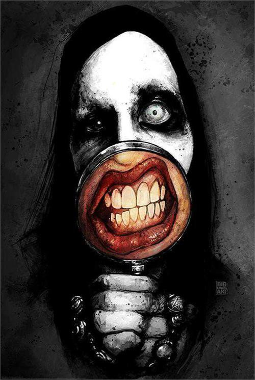 Marilyn Manson Poster by Big Chris 24-by-36 Inches