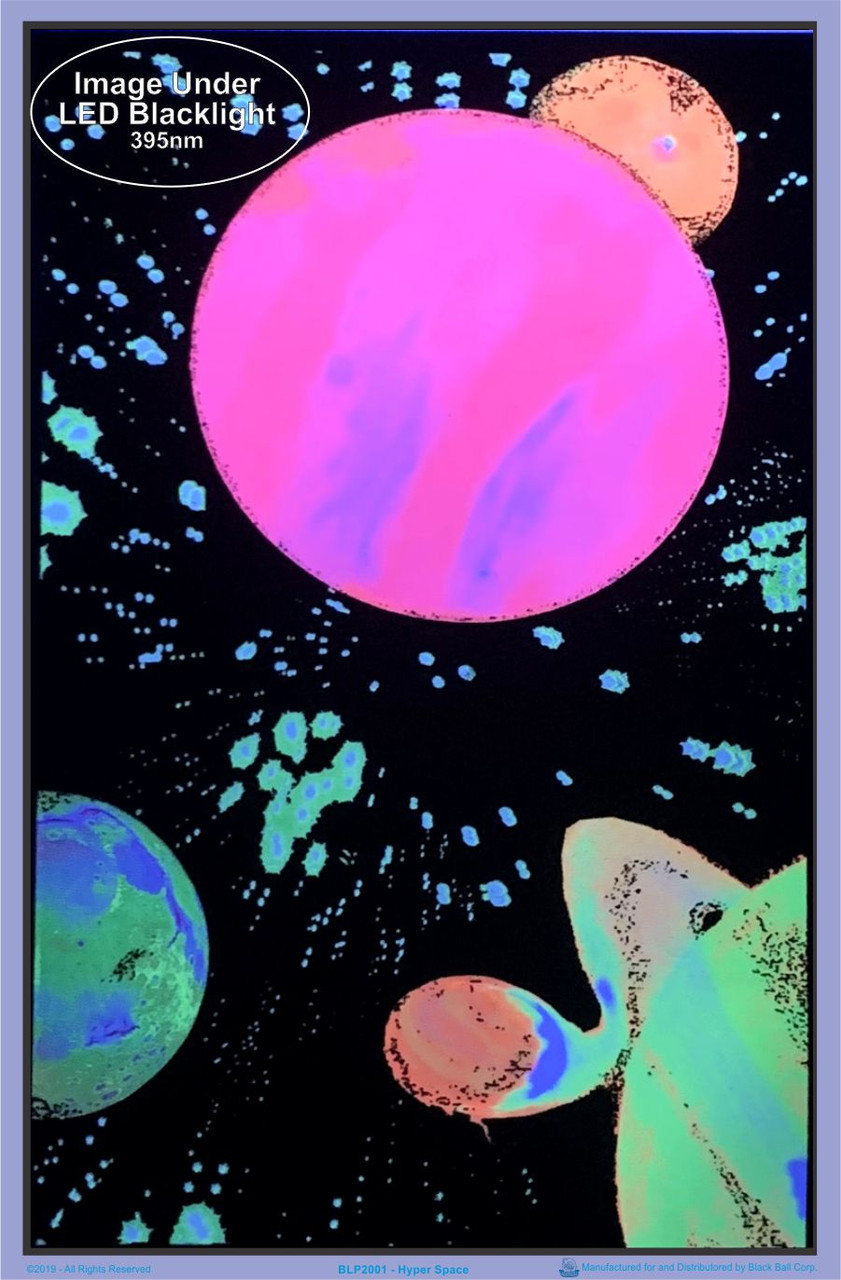 Hyperspace Blacklight Poster 23 x 35