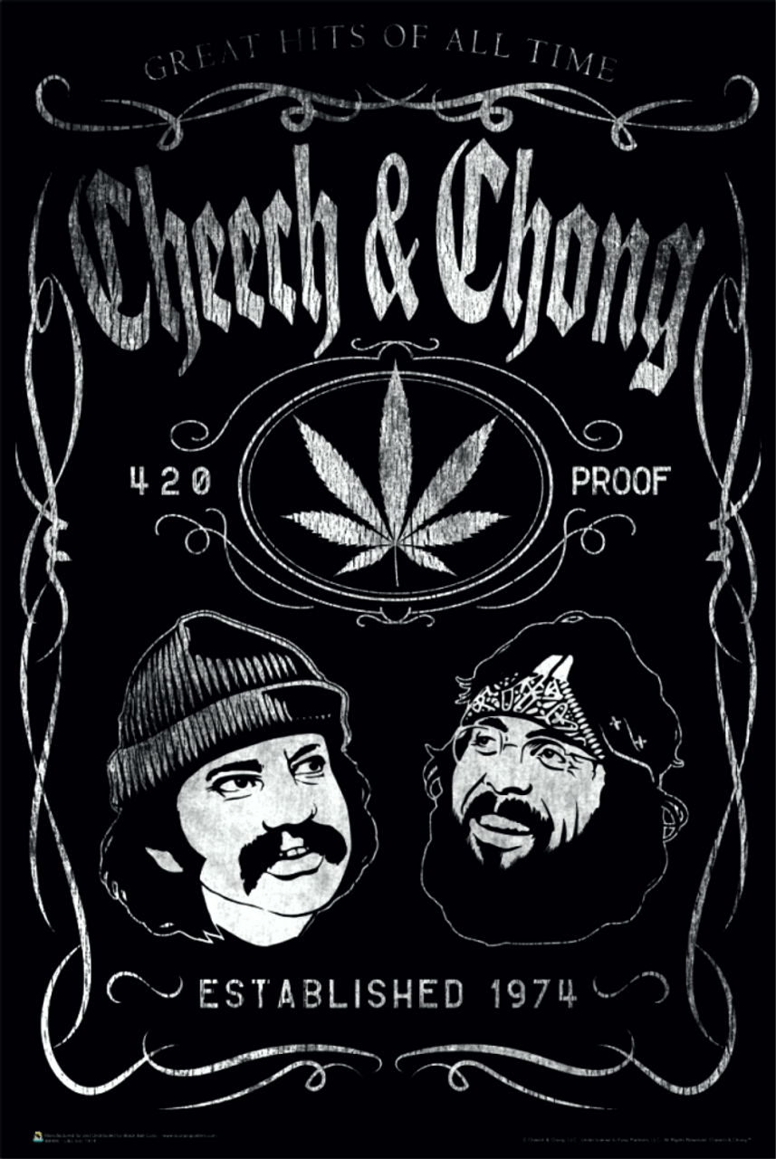 高感度ショップで2023年売れたブランド Chong and Cheech EST Blacklight.com - inches 36 x 24 Poster 1974 コレクション