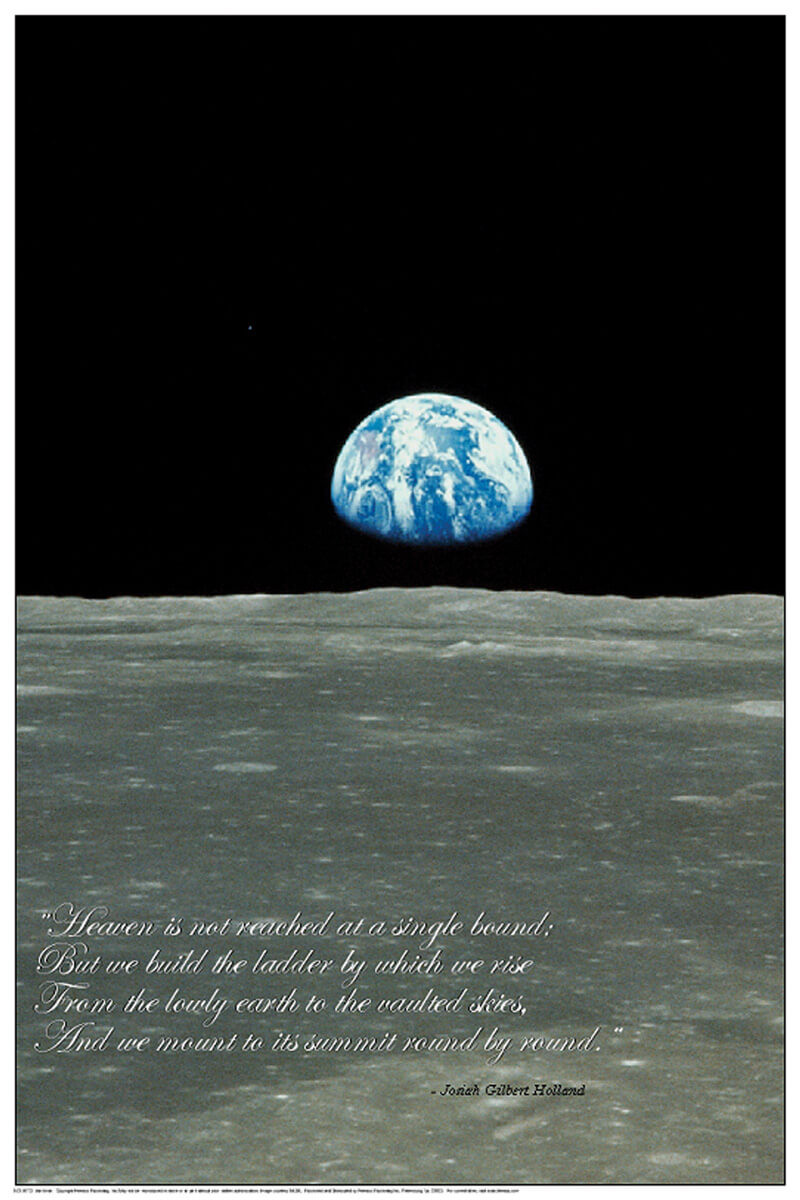 Earthrise Educational Poster 24x36