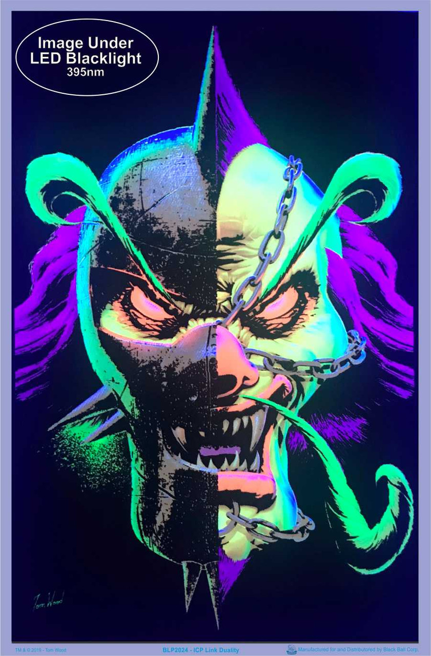 Insane Clown Posse ICP Link Duality by Tom Wood Blacklight Poster