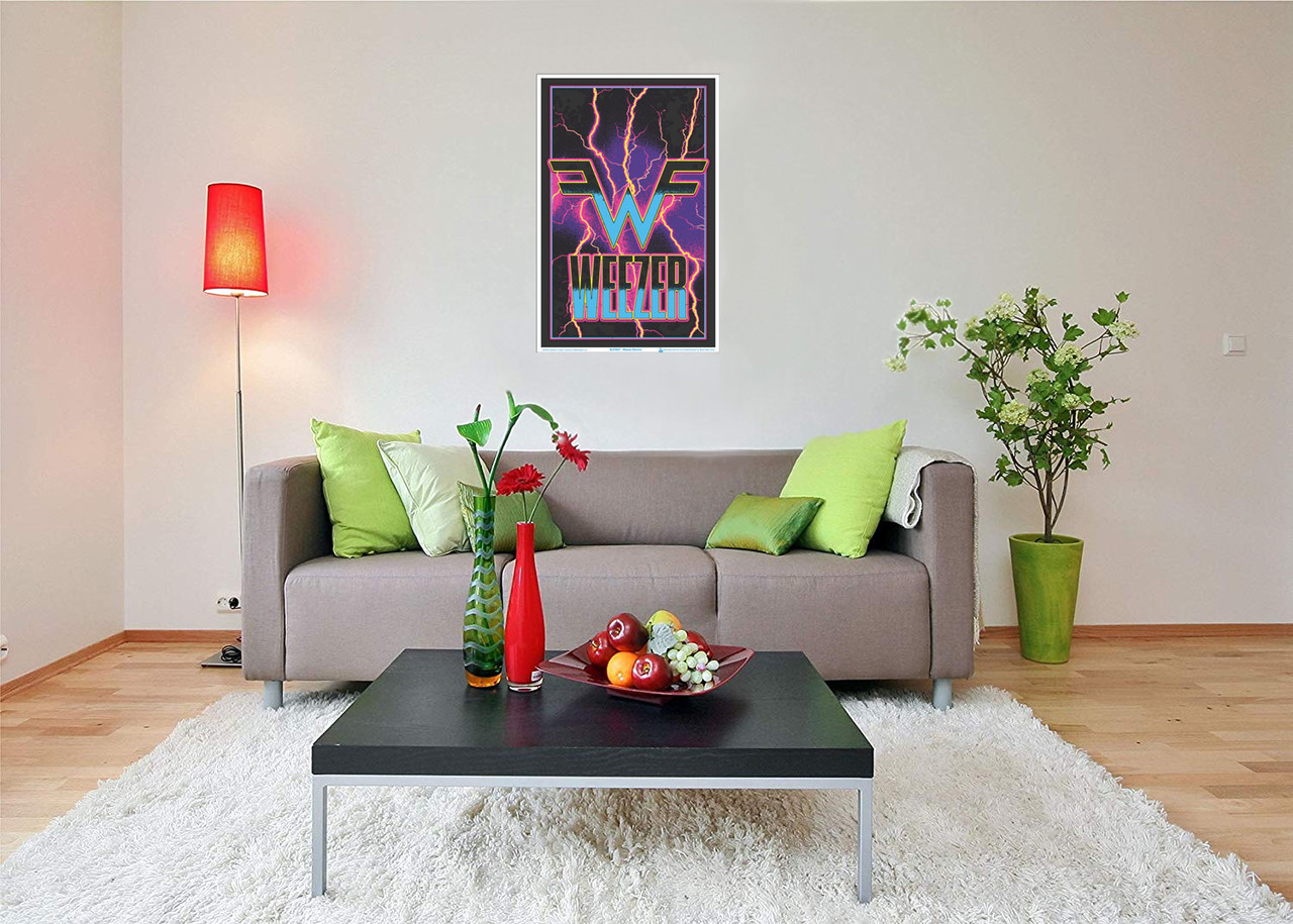 Weezer - Electric Flocked Blacklight Poster 23x35