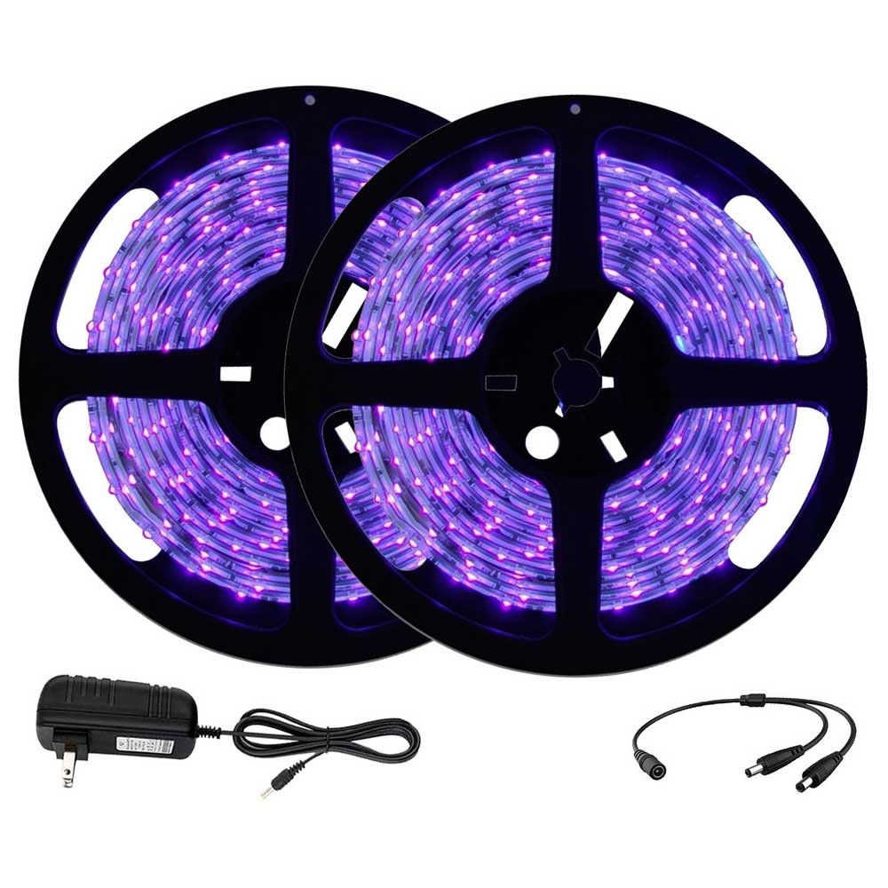 UV LED Blacklight Strip Light 10m (32.8 ft) - 600 LED - 385nm-400nm