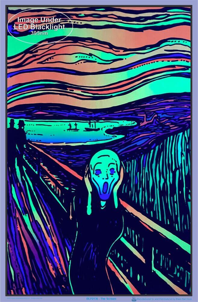 THE SCREAM ブラックライトポスター　叫び　ム○クの叫び　スクリーム bc7c5f8d-92a0-4c0d-8009-