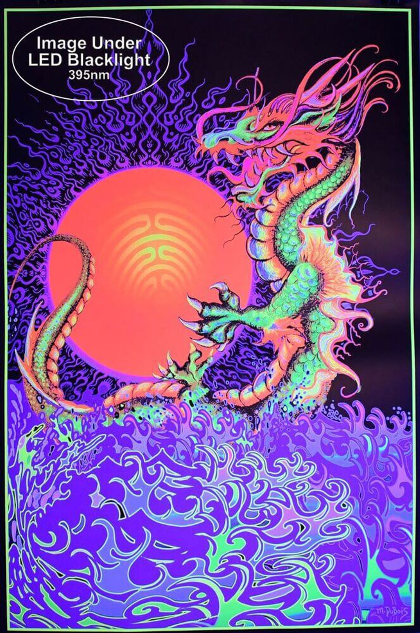 I Love CA Non-Flocked Blacklight Poster 24x36 inches - The