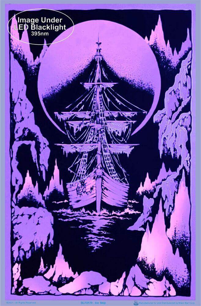 Ice Ship Blacklight Poster 23