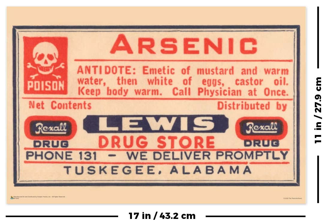 Arsenic - Poison Label Mini Poster 17
