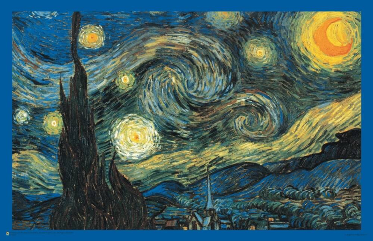 Vincent Van Gogh - Starry Night Mini Poster 17