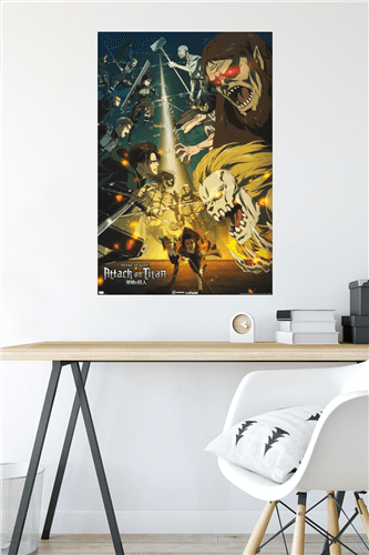 AOTL ポスター Attack on Titan Framed Poster Print 12