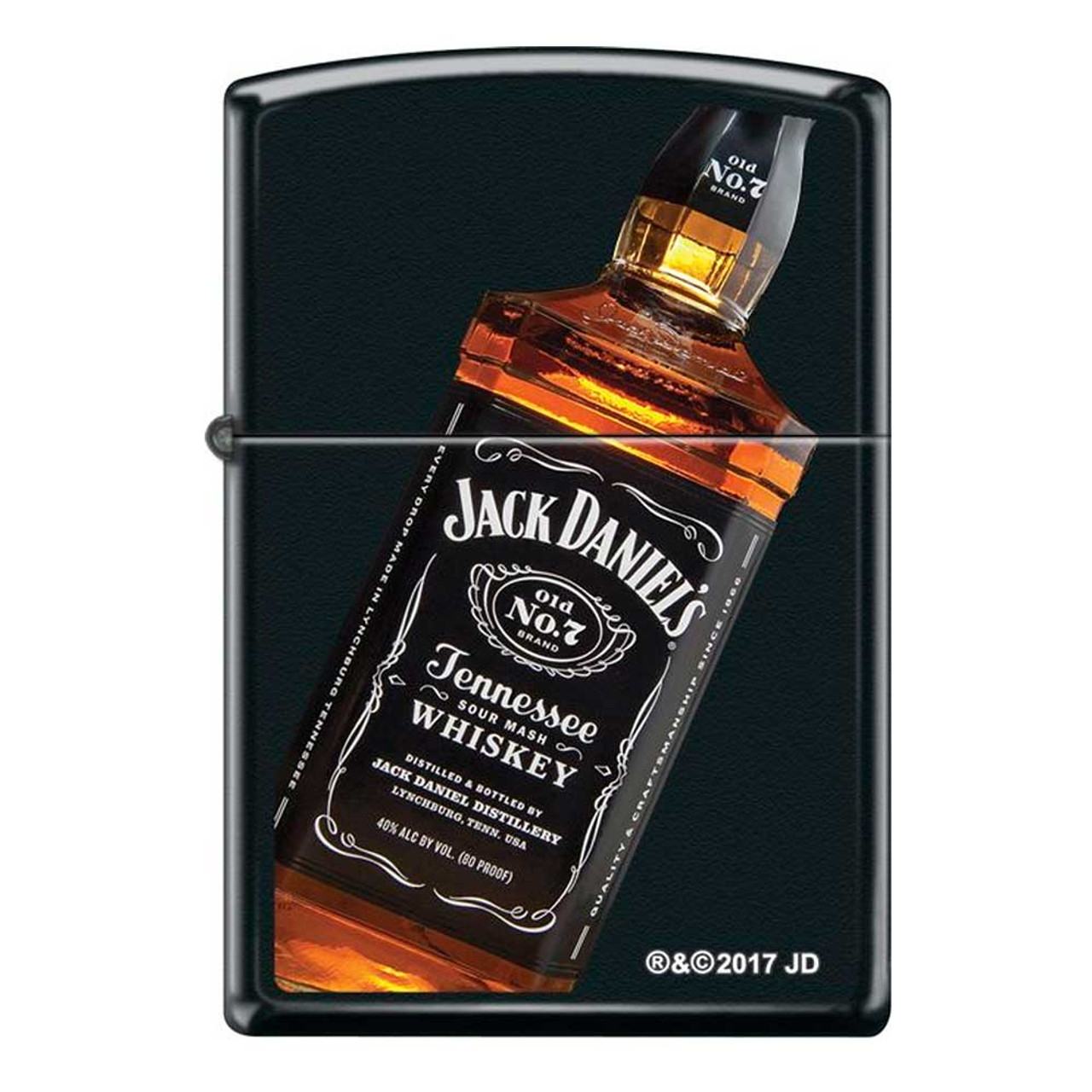 Briquet à essence Zippo Jack Daniels Bottle Matte Black