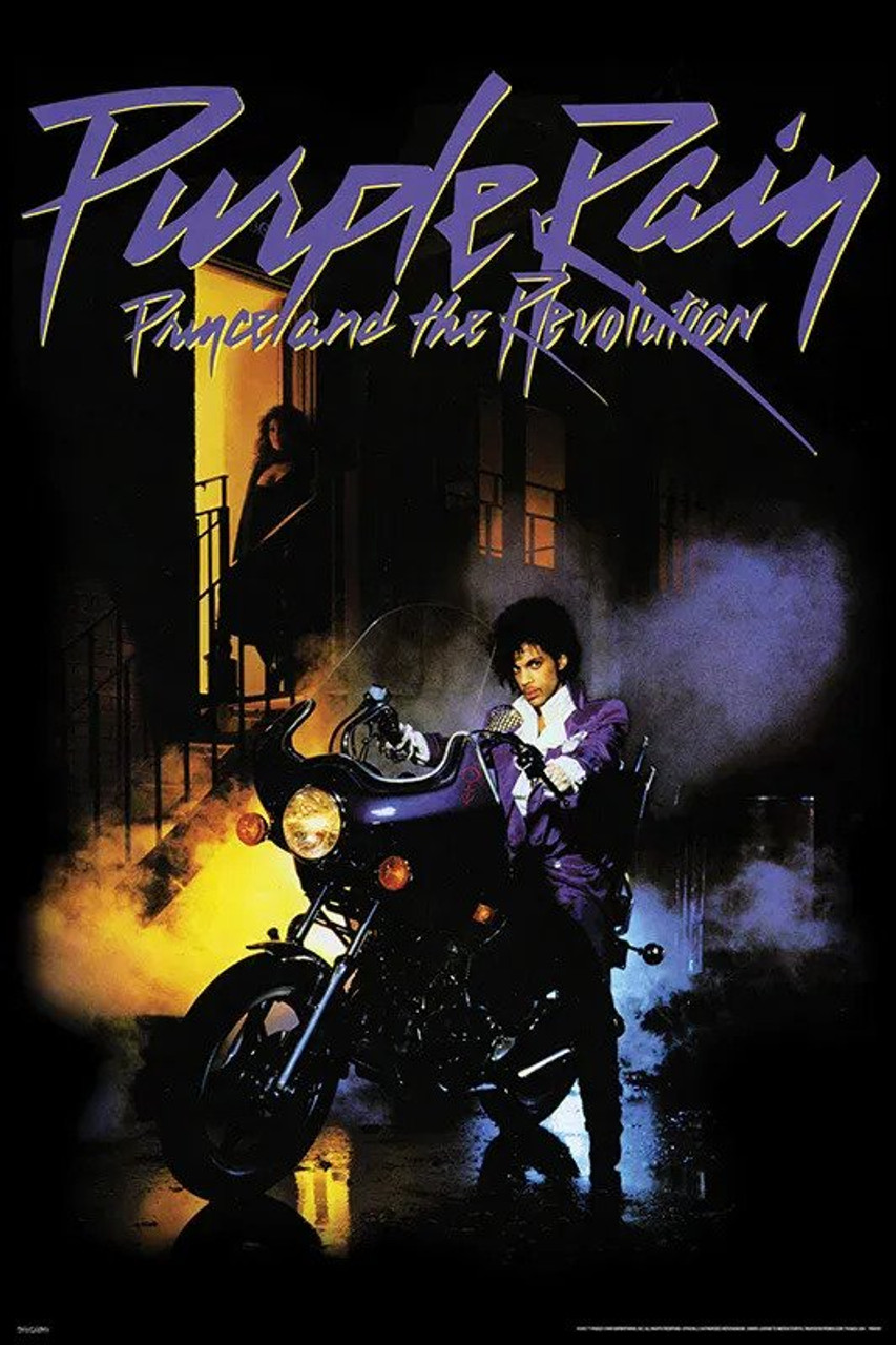 plank Confronteren Penetratie Prince - Purple Rain Poster 24" x 36" - Blacklight.com