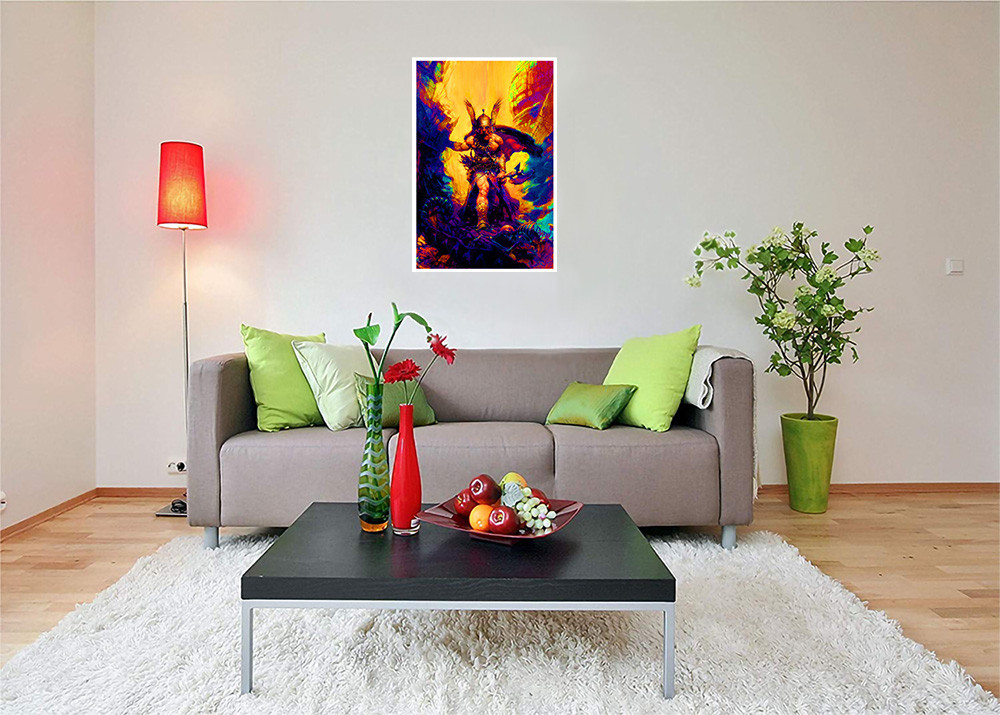 Dark Kingdom by Frank Frazetta - Non-Flocked Blacklight Poster 24