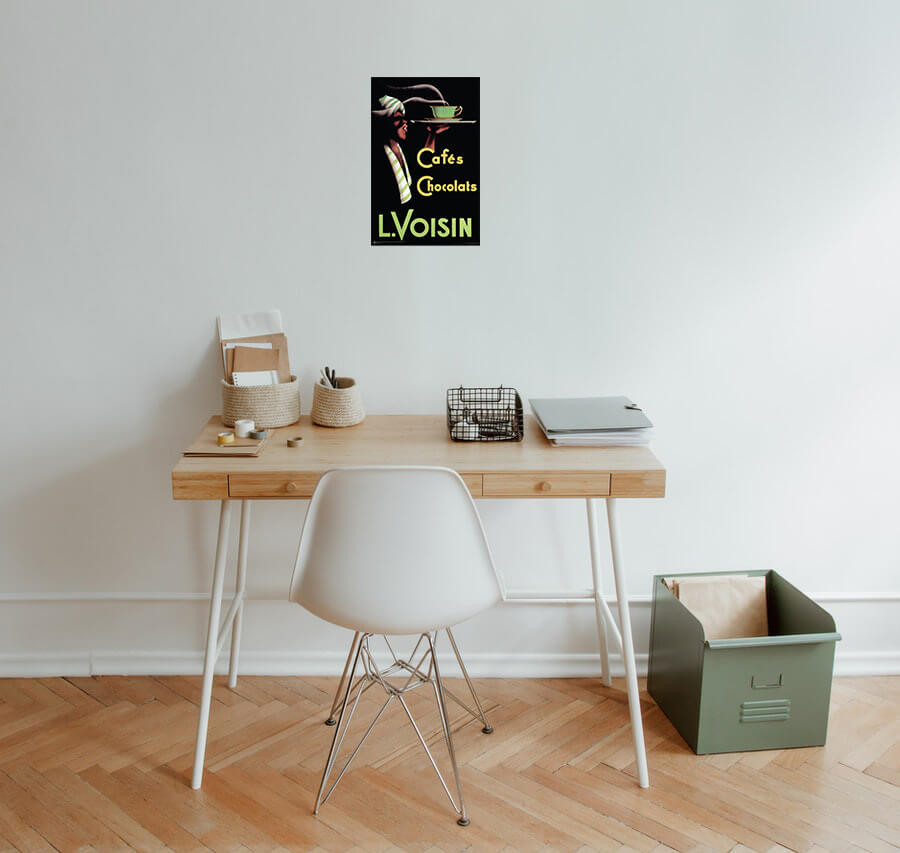 リプロダクトポスター L.VoisinCafés-Chocolats復刻1935 Cafes Chocolats L. Voisin 1935 - Vintage Ad Mini Poster 11