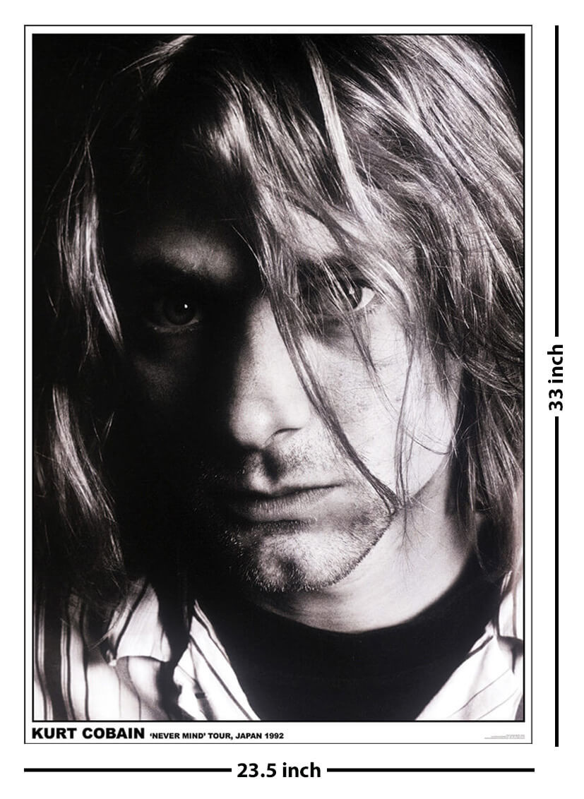 Kurt Cobain - Japan 1992 Poster 23.5x33 inch